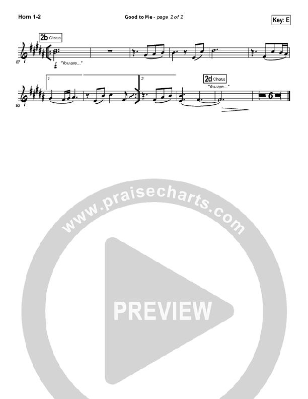 Good To Me Brass Pack (Audrey Assad)