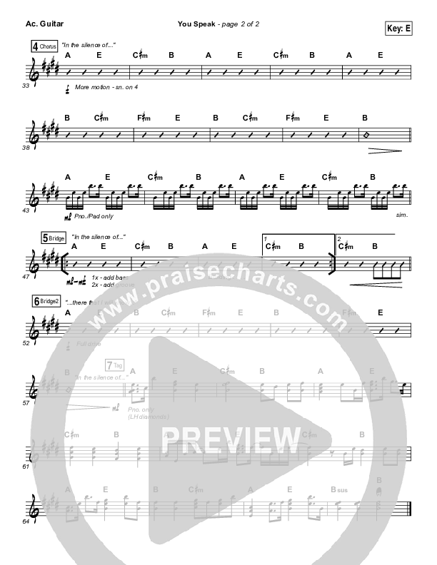 You Speak Acoustic Guitar (Audrey Assad)