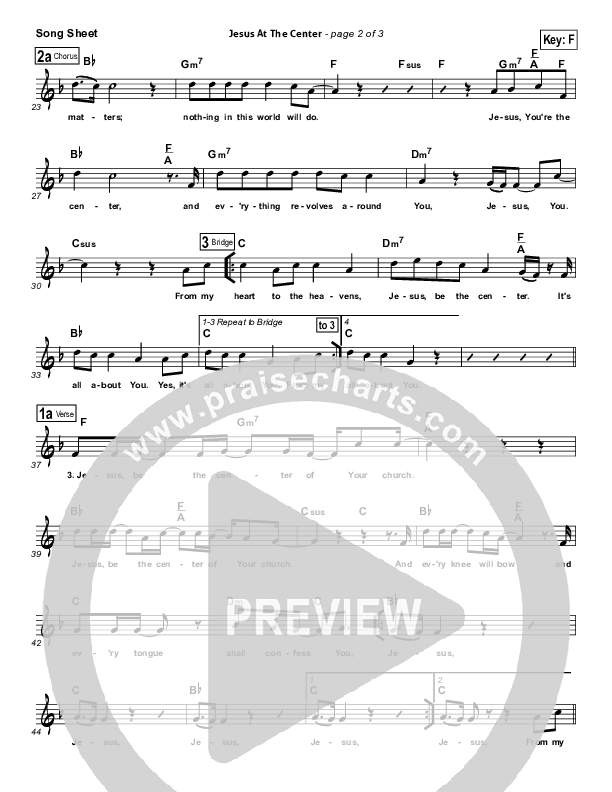 Jesus At The Center Lead (SAT) (Micah Massey / ONE: A Worship Collective)