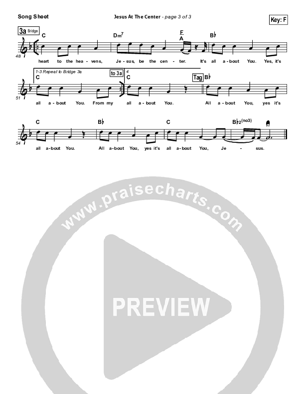 Jesus At The Center Lead (SAT) (Micah Massey / ONE: A Worship Collective)