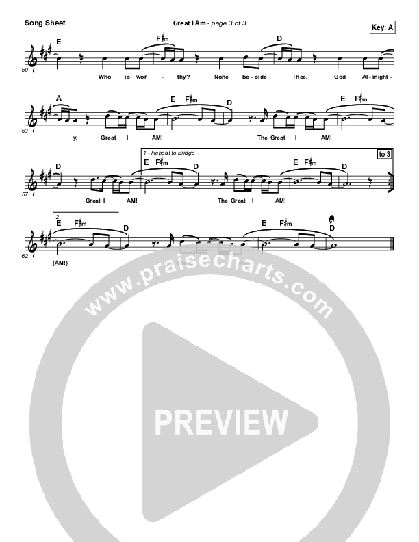 Great I Am Lead (SAT) (Christine D'Clario / ONE: A Worship Collective)