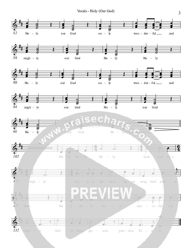 Holy (Our God) Lead Sheet (Broadmoor Worship)