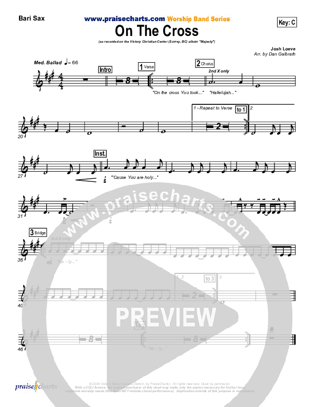 On The Cross Bari Sax (VCC Live / Relate Church)