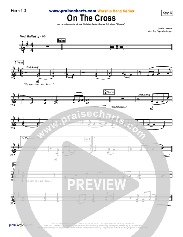 On The Cross French Horn 1/2 (VCC Live / Relate Church)