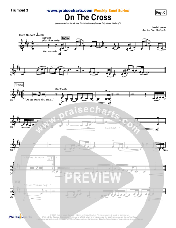 On The Cross Trumpet 3 (VCC Live / Relate Church)