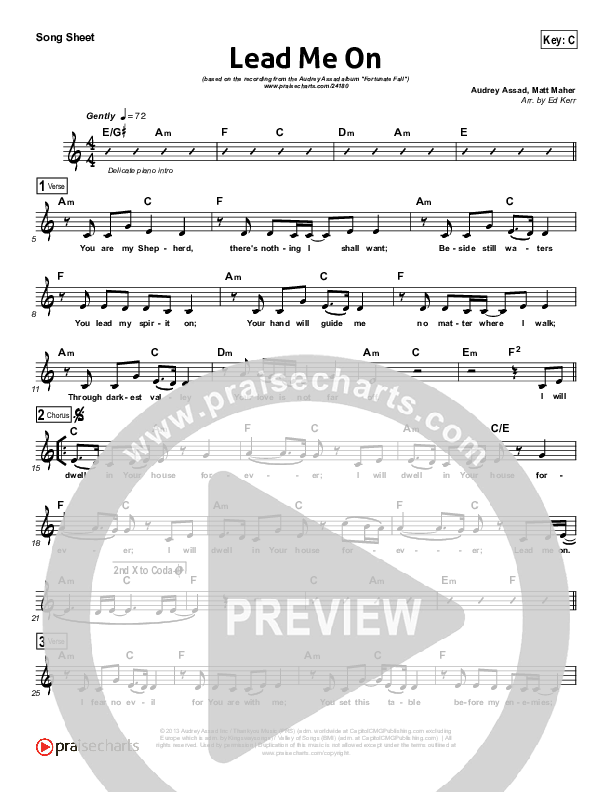 Lead Me On Lead (SAT) (Audrey Assad)