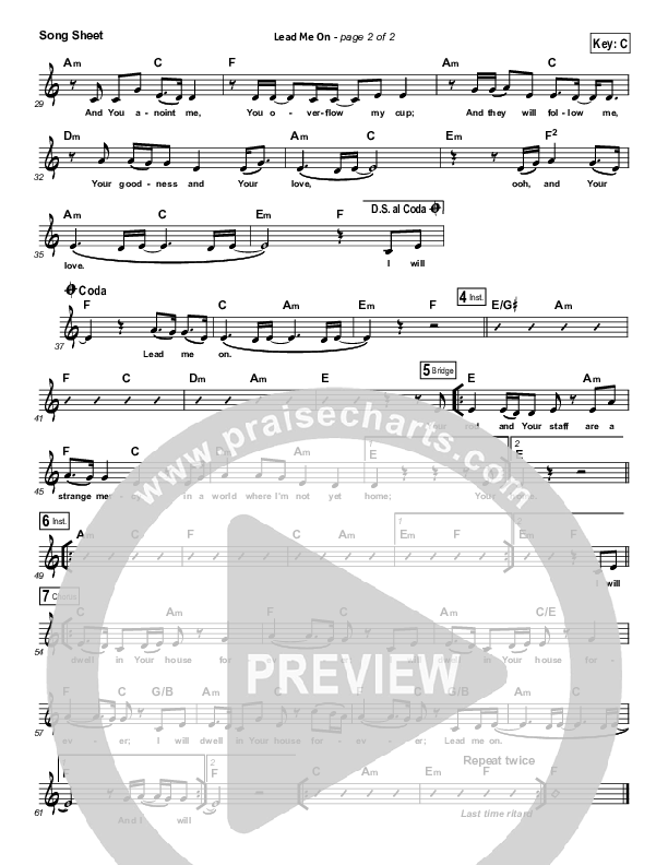 Lead Me On Lead (SAT) (Audrey Assad)