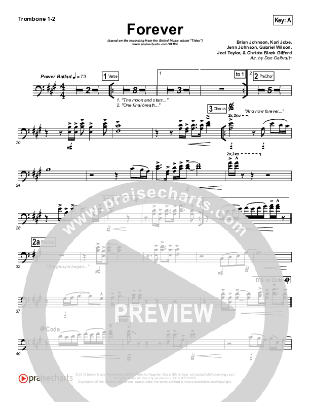 Forever Trombone 1/2 (Bethel Music / Brian Johnson)
