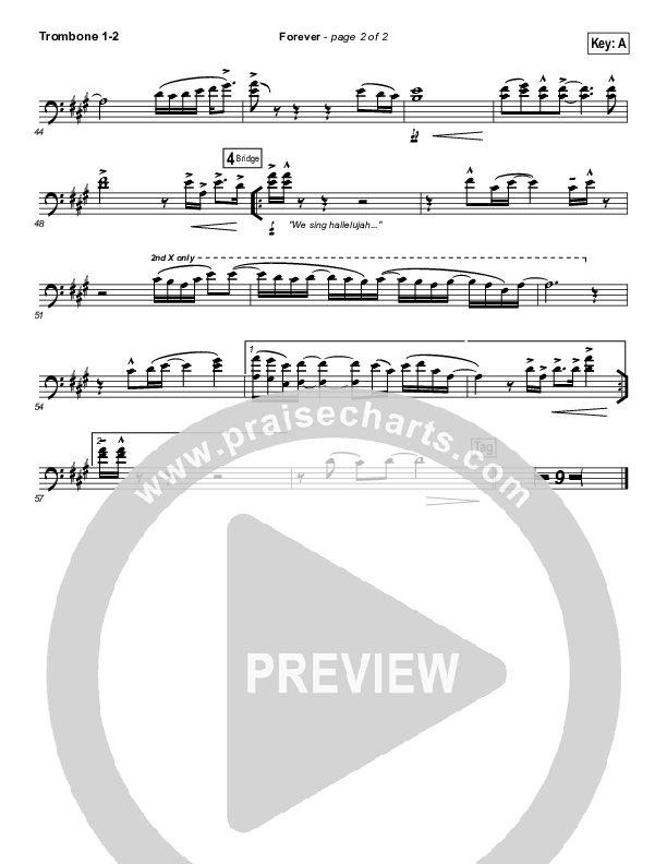 Forever Trombone 1/2 (Bethel Music / Brian Johnson)