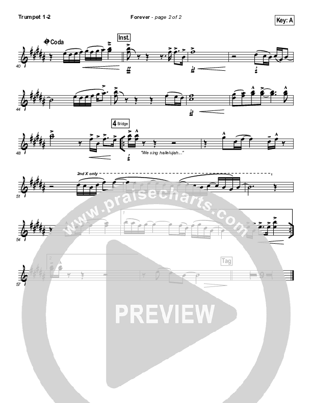 Forever Trumpet 1,2 (Bethel Music / Brian Johnson)