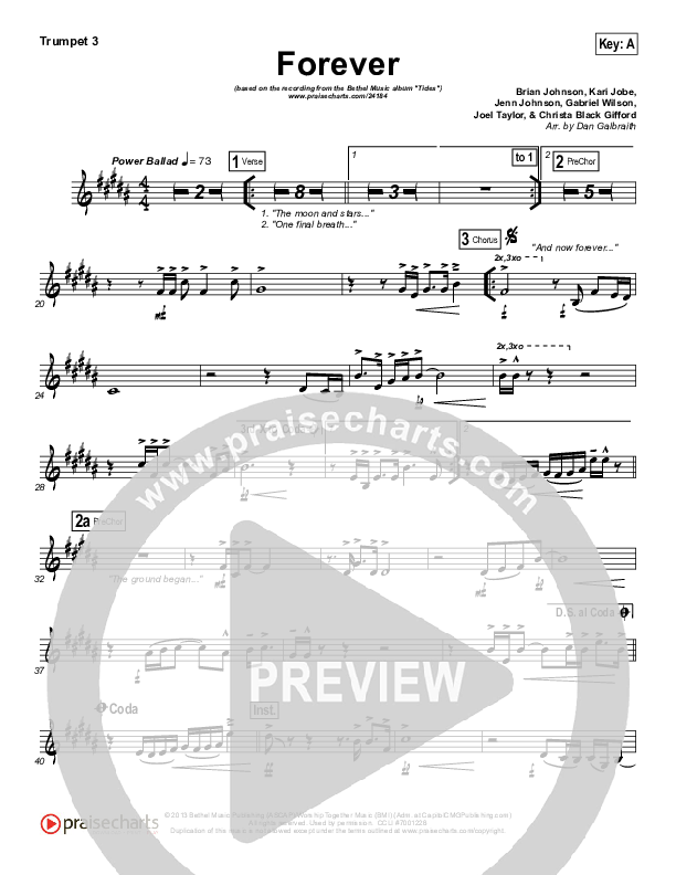 Forever Trumpet 3 (Bethel Music / Brian Johnson)