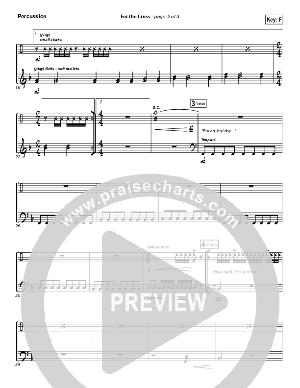 For The Cross Percussion (Bethel Music / Jenn Johnson / Brian Johnson)