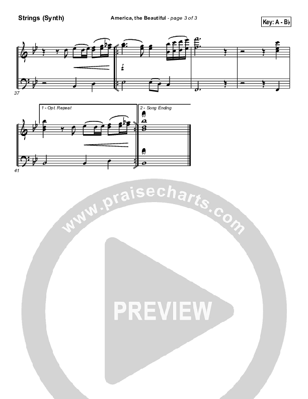 America The Beautiful Synth Strings (Mark Cole)