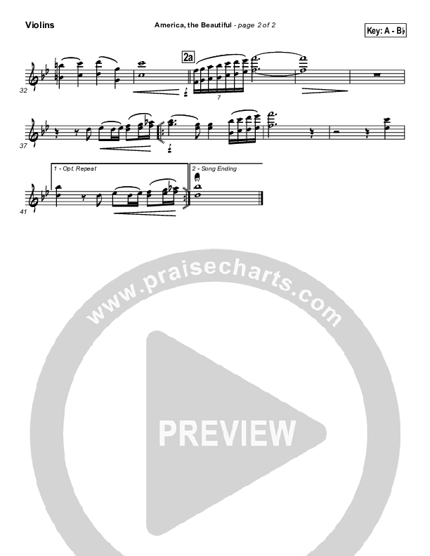 America The Beautiful Violins (Mark Cole)