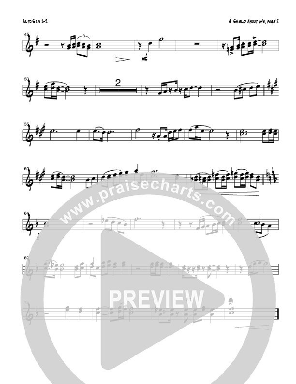 A Shield About Me (Instrumental) Alto Sax 1/2 (Tom Payne)