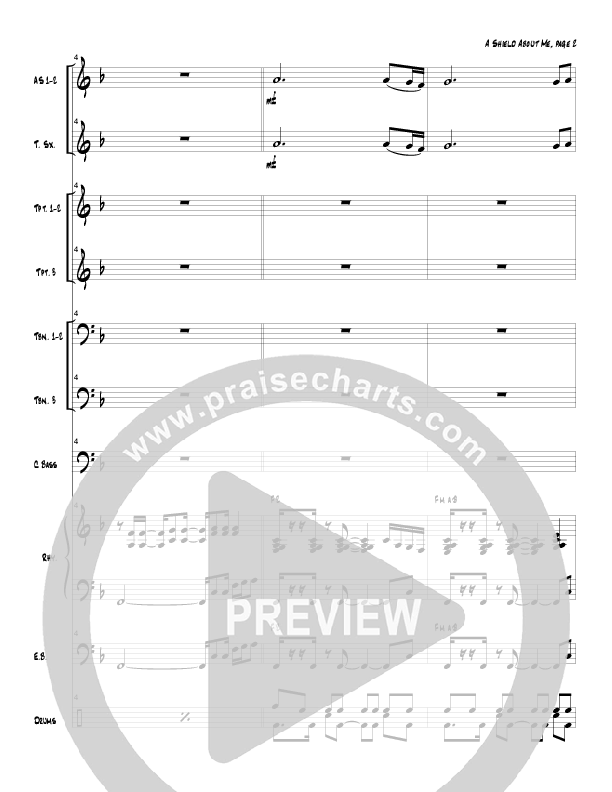 A Shield About Me (Instrumental) Conductor's Score (Tom Payne)