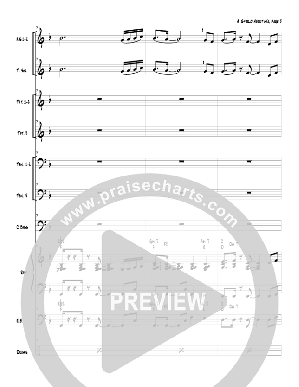 A Shield About Me (Instrumental) Conductor's Score (Tom Payne)