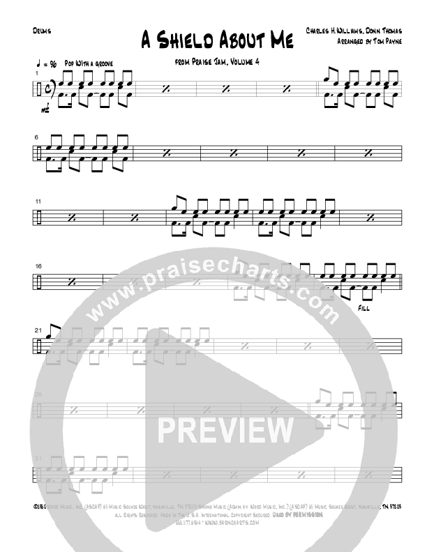 A Shield About Me (Instrumental) Drum Set (Tom Payne)