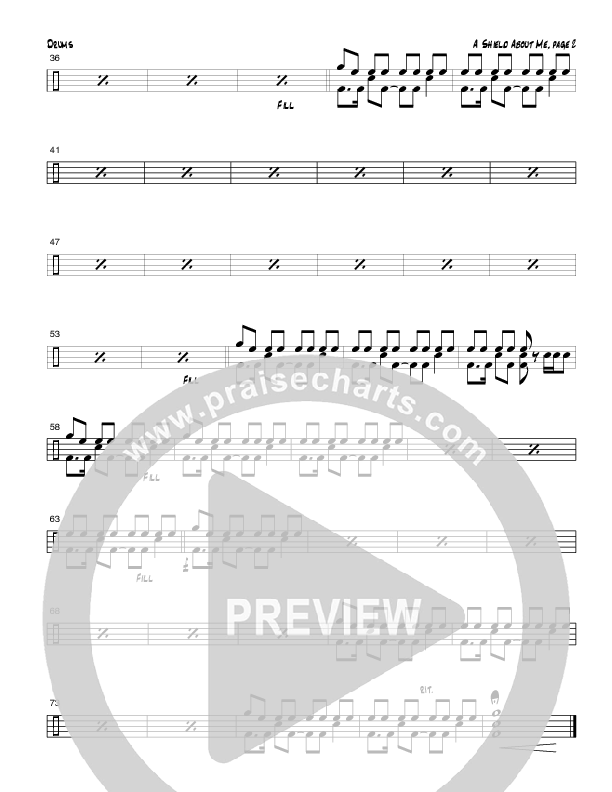 A Shield About Me (Instrumental) Drum Set (Tom Payne)