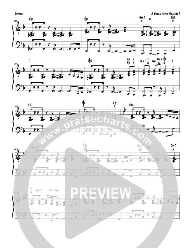A Shield About Me (Instrumental) Rhythm Chart (Tom Payne)