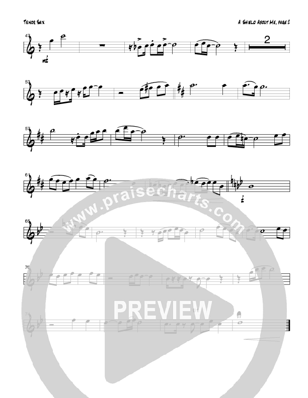 A Shield About Me (Instrumental) Tenor Sax 2 (Tom Payne)