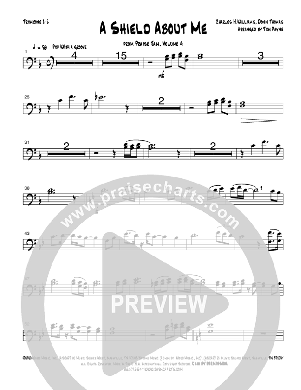 A Shield About Me (Instrumental) Trombone 1/2 (Tom Payne)