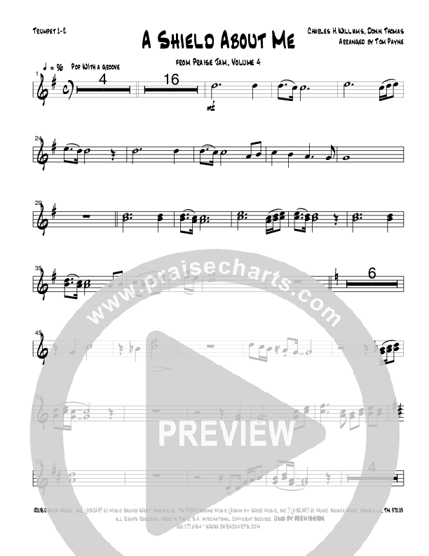 A Shield About Me (Instrumental) Trumpet 1,2 (Tom Payne)