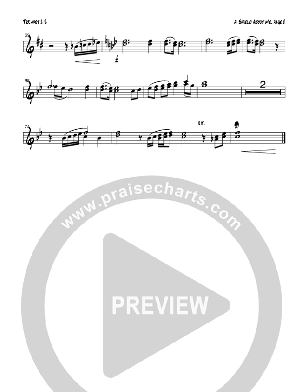 A Shield About Me (Instrumental) Trumpet 1,2 (Tom Payne)