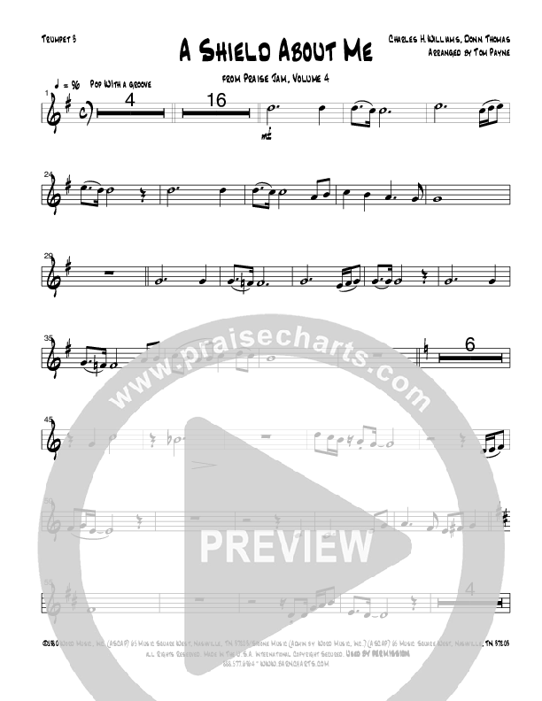 A Shield About Me (Instrumental) Trumpet 3 (Tom Payne)
