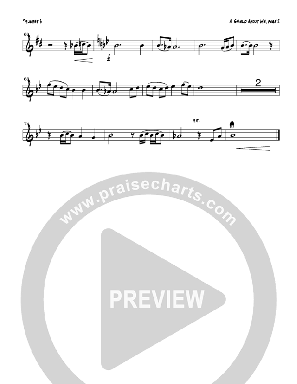 A Shield About Me (Instrumental) Trumpet 3 (Tom Payne)