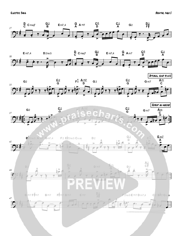 Breathe / Yearn (Instrumental) Bass Guitar (Tom Payne)