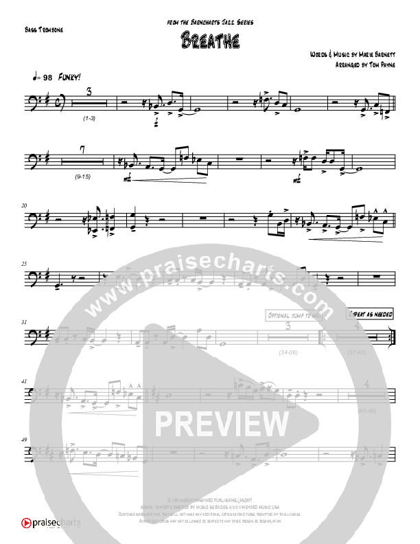 Breathe / Yearn (Instrumental) Bass Trombone (Tom Payne)