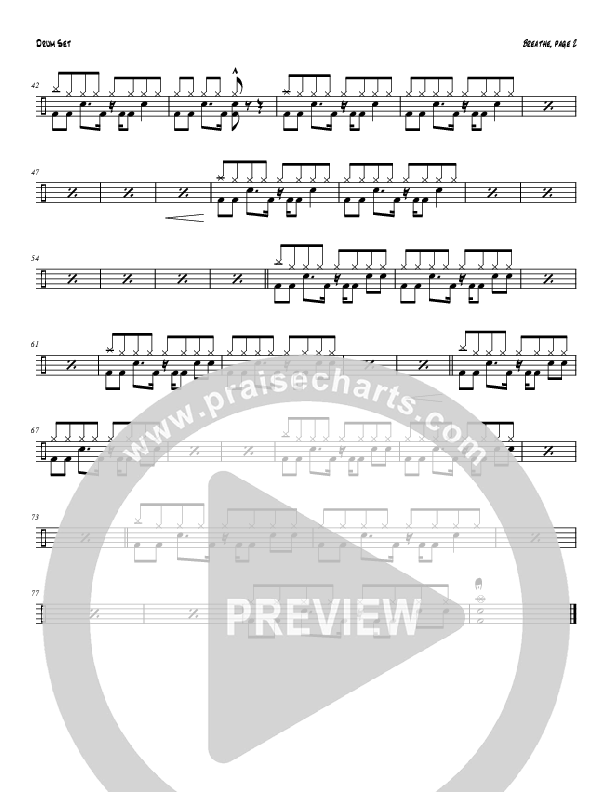 Breathe / Yearn (Instrumental) Drum Set (Tom Payne)