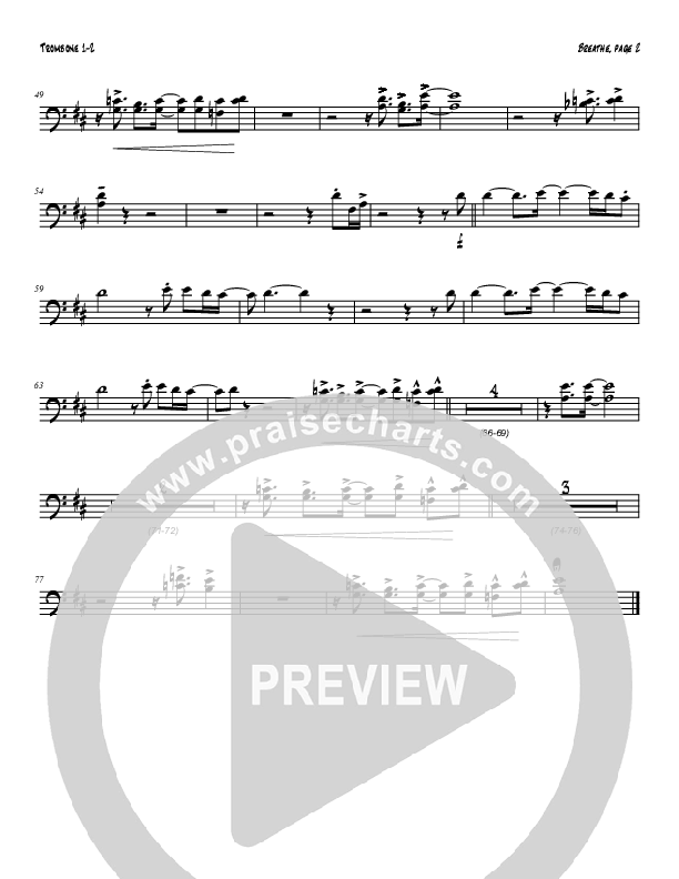 Breathe / Yearn (Instrumental) Trombone 1/2 (Tom Payne)