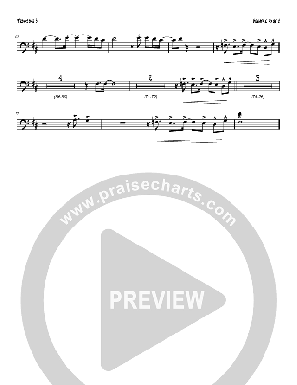 Breathe / Yearn (Instrumental) Trombone 3 (Tom Payne)