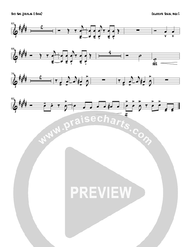 Celebrate Jesus (Instrumental) Bari Sax (Tom Payne)