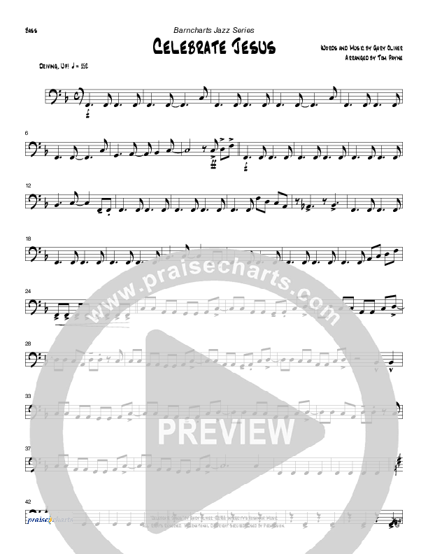 Celebrate Jesus (Instrumental) Double Bass (Tom Payne)