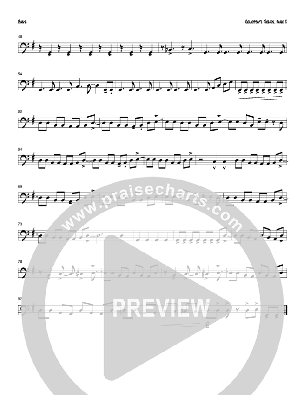 Celebrate Jesus (Instrumental) Double Bass (Tom Payne)