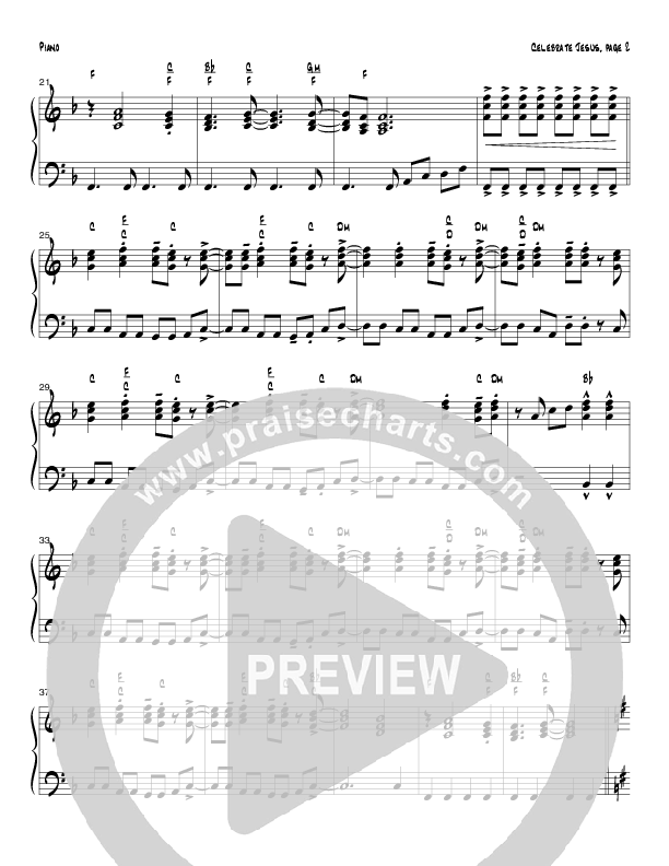 Celebrate Jesus (Instrumental) Piano Sheet (Tom Payne)