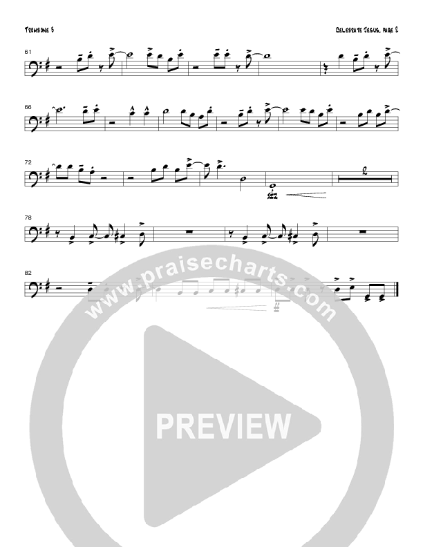 Celebrate Jesus (Instrumental) Trombone 3 (Tom Payne)