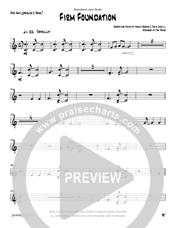 Firm Foundation (Instrumental) Bari Sax (Tom Payne)
