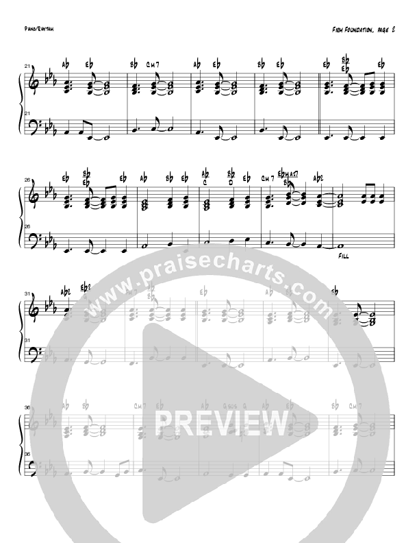 Firm Foundation (Instrumental) Piano Sheet (Tom Payne)