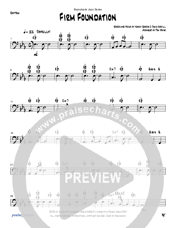 Firm Foundation (Instrumental) Rhythm Chart (Tom Payne)