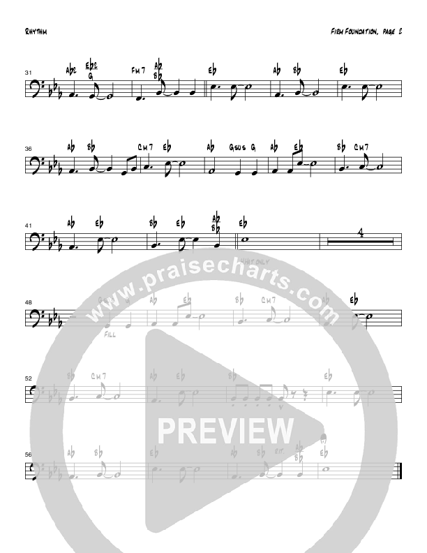Firm Foundation (Instrumental) Rhythm Chart (Tom Payne)
