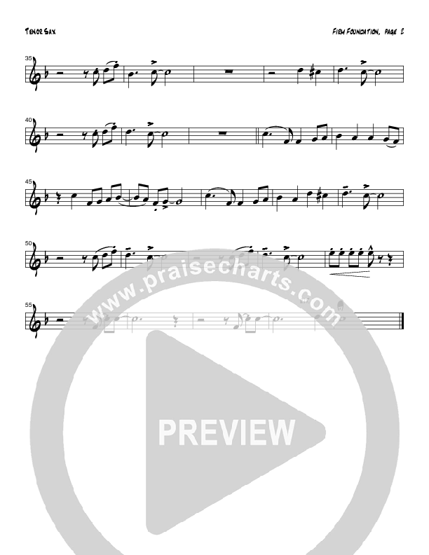 Firm Foundation (Instrumental) Tenor Sax 2 (Tom Payne)