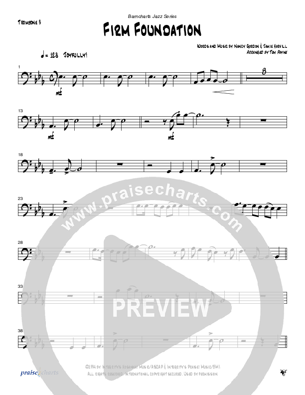 Firm Foundation (Instrumental) Trombone 3 (Tom Payne)
