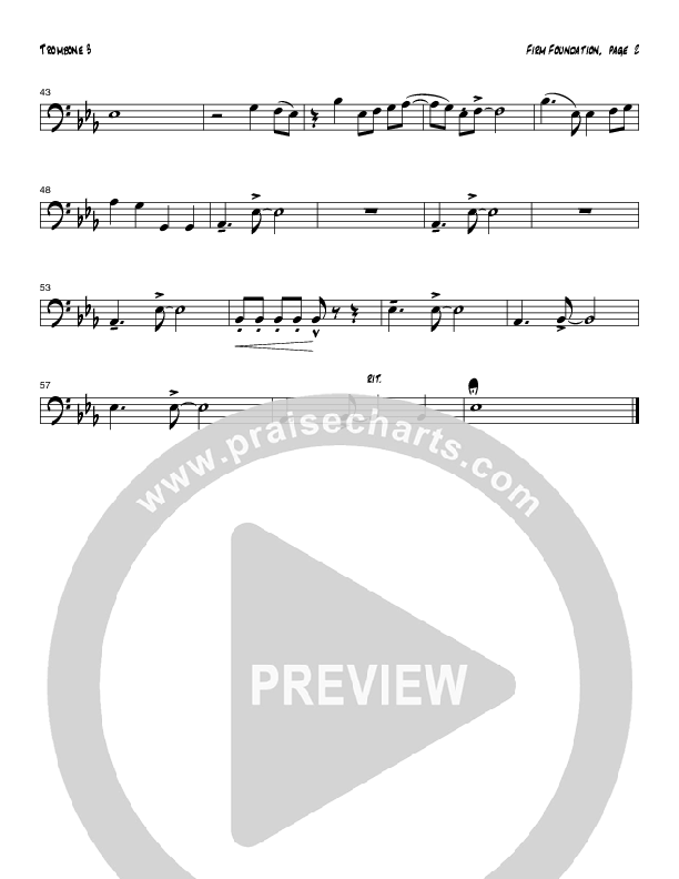 Firm Foundation (Instrumental) Trombone 3 (Tom Payne)