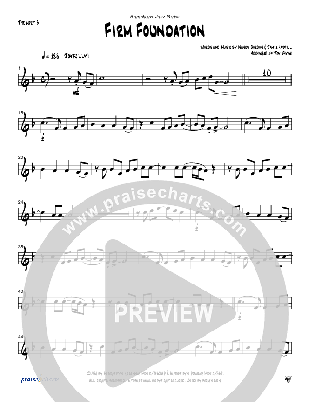 Firm Foundation (Instrumental) Trumpet 3 (Tom Payne)