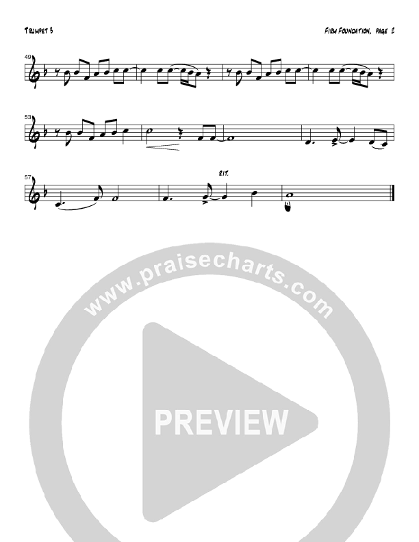 Firm Foundation (Instrumental) Trumpet 3 (Tom Payne)