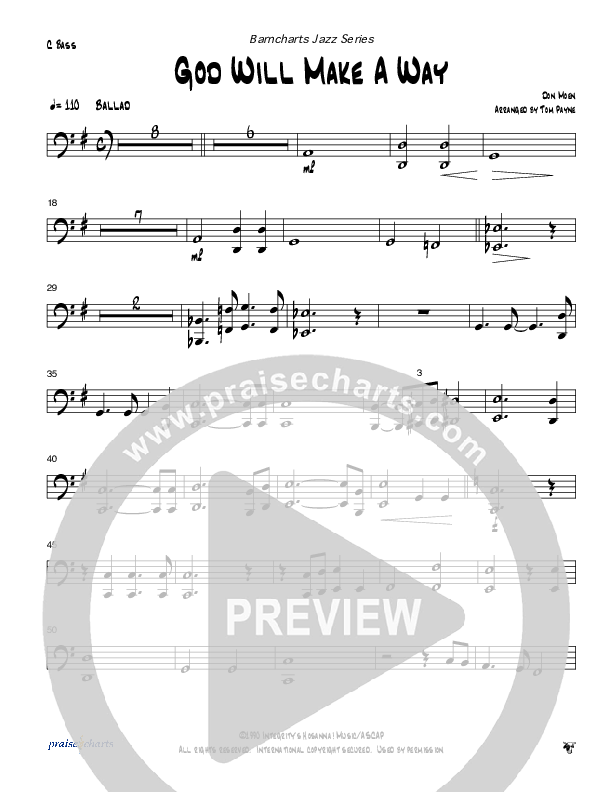 God Will Make A Way (Instrumental) Contrabass (Tom Payne)